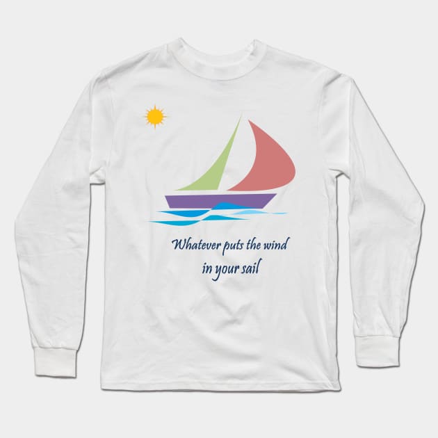 sailing Long Sleeve T-Shirt by Ramirelli